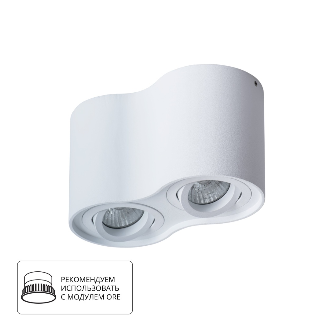 Точечный накладной светильник Arte Lamp FALCON A5645PL-2WH в строительном магазине