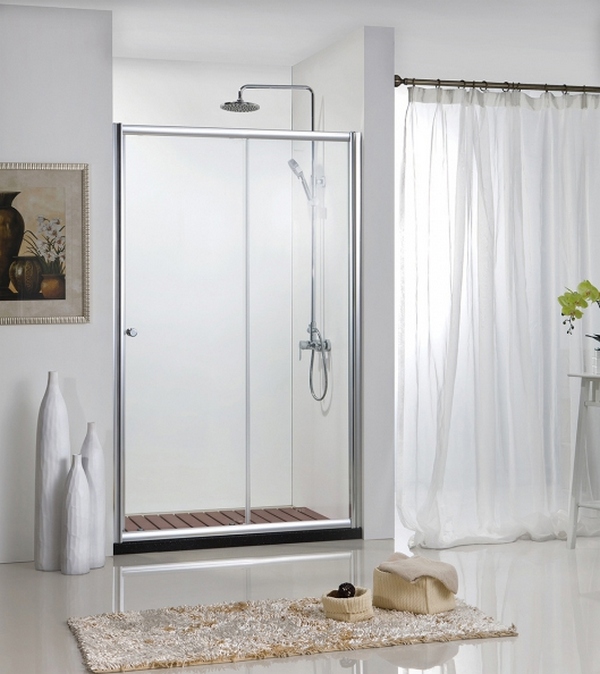 Душевая дверь в нишу Bravat Drop 120x200 раздвижная BD120.4100A в строительном магазине