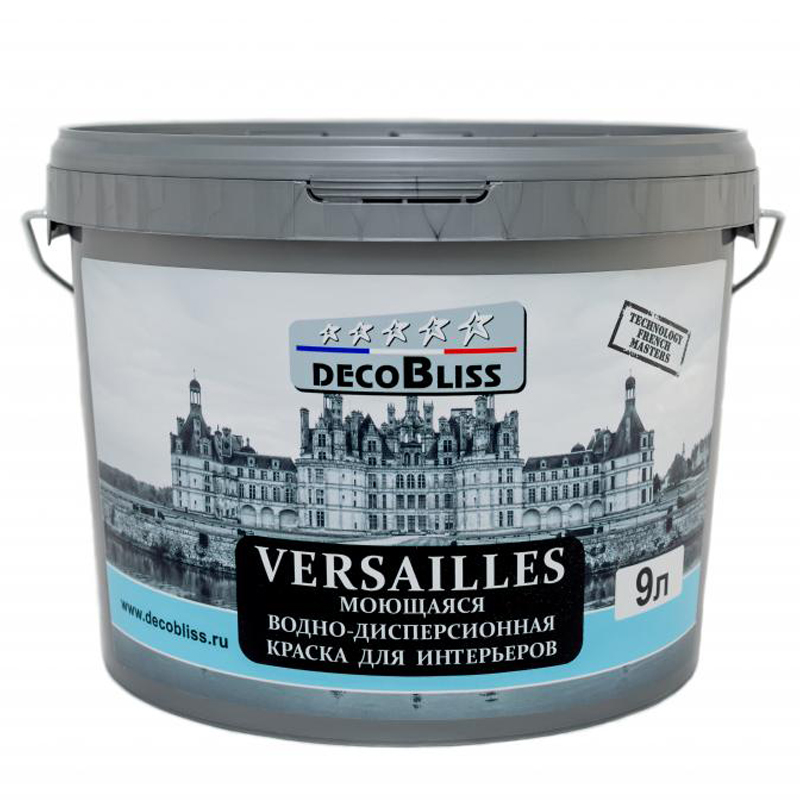 Краска для стен и потолков DecoBliss Versailles- Декоблисс Версаль матовая 0,9л в строительном магазине