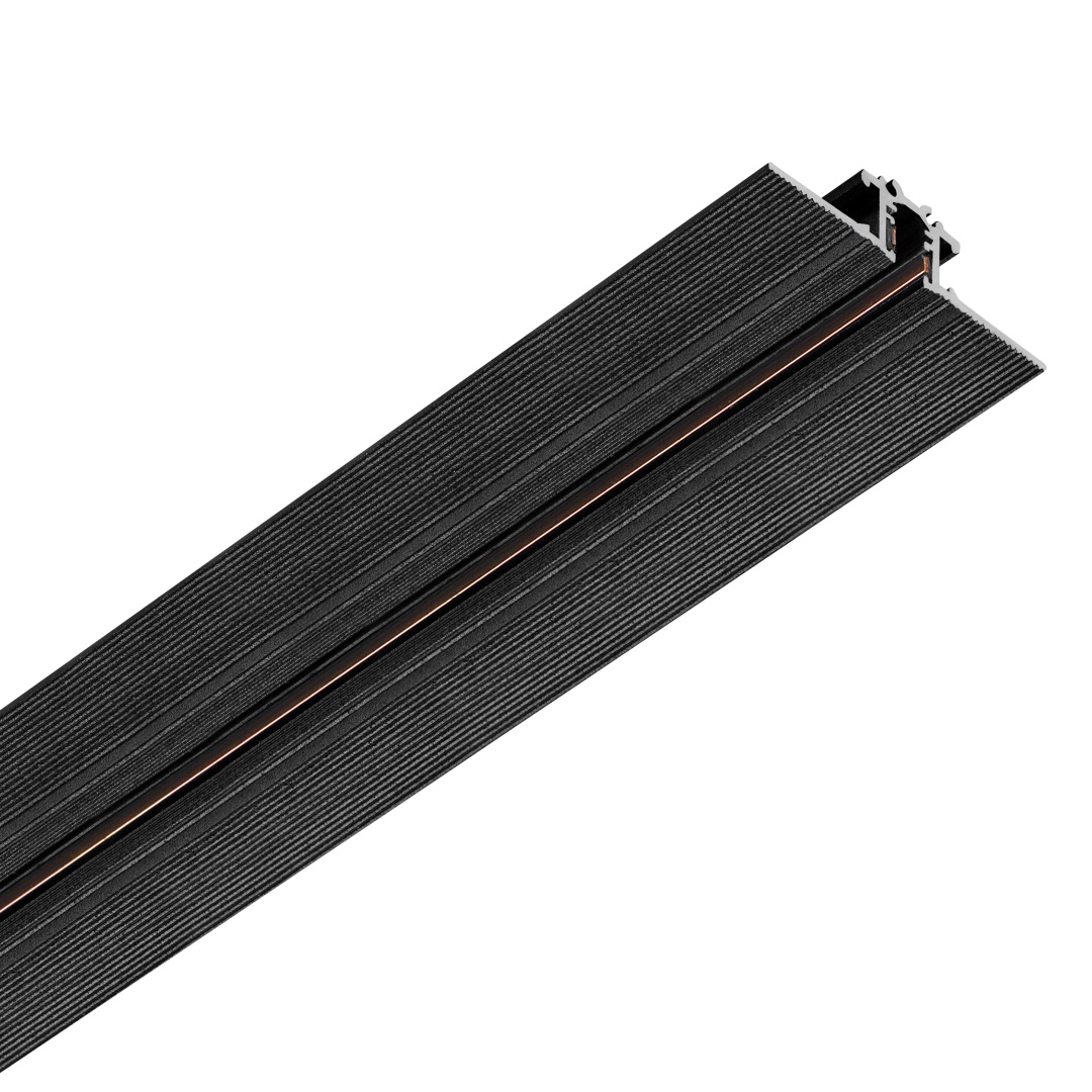 506227 Трек 24V двухконтактный однофазный встраиваемый LINEA 2м ЧЕРНЫЙ в строительном магазине