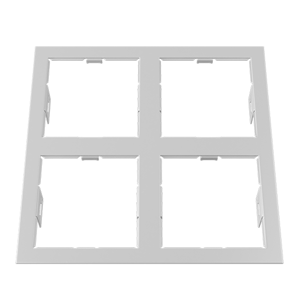 214546 Рамка DOMINO QUADRO 2х2 MR16 БЕЛЫЙ в строительном магазине