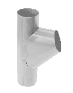 Тройник трубы Grand Line, 90 мм, RAL 9003 белый