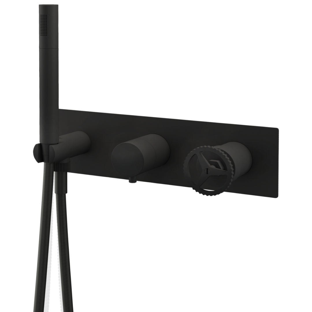 Смеситель для душа Remer Chrono CH97D2NO, черный матовый в строительном магазине