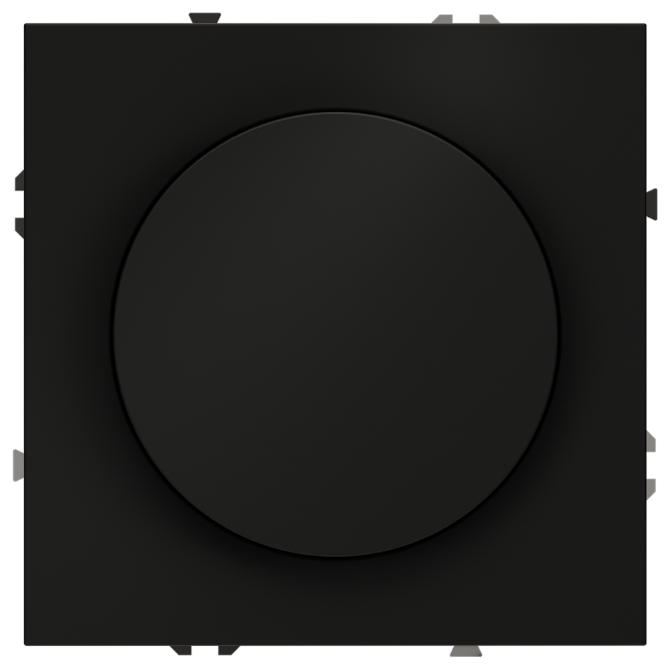 Светорегулятор встраиваемый VOLTUM S70 поворотно-нажимной 600 Вт, (черный матовый) в строительном магазине