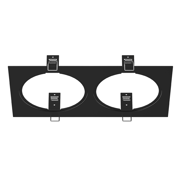 217827 Рамка INTERO 111 Double QUADRO ЧЕРНЫЙ в строительном магазине