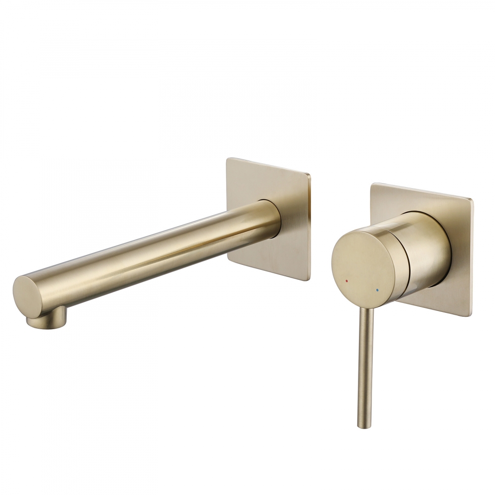 Смеситель ABBER Emotion AF8812G для раковины скрытого монтажа, золото матовое в строительном магазине