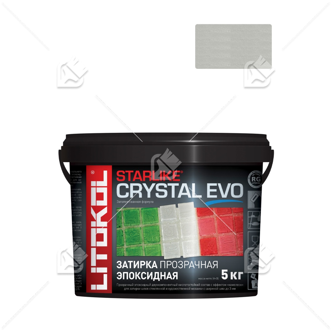 Затирка Litokol Starlike Evo S.700 эпокс прозрачный5 кг.