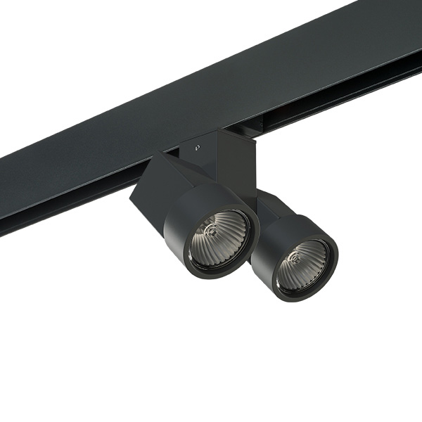 PRO051037 Светильник д/1-фазн трека ILLUMO HP16X2 ЧЕРНЫЙ (595027+051037) в строительном магазине
