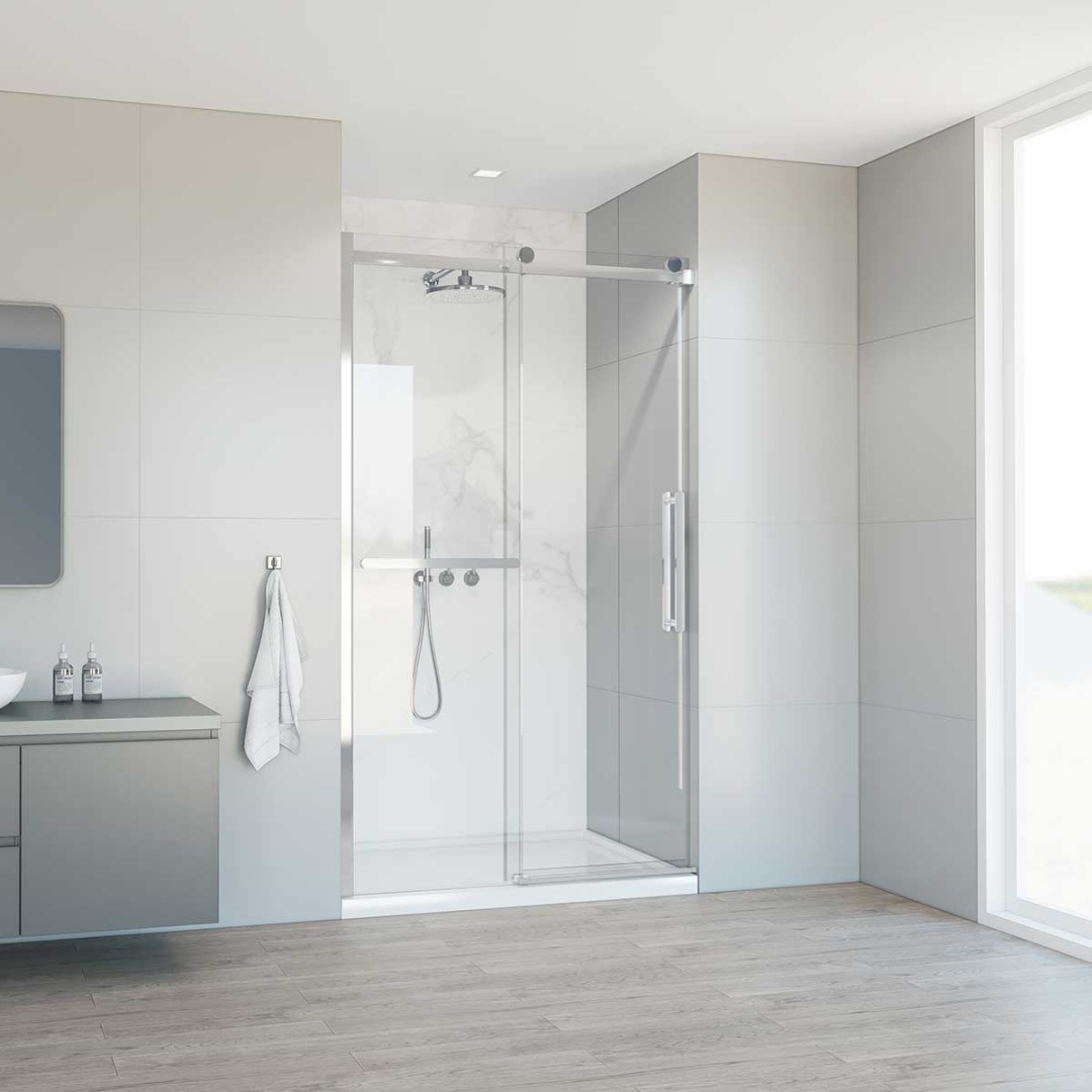 Душевая дверь Vincea Como Soft VDS-1CS110CL, 1100, хром, стекло прозрачное в строительном магазине