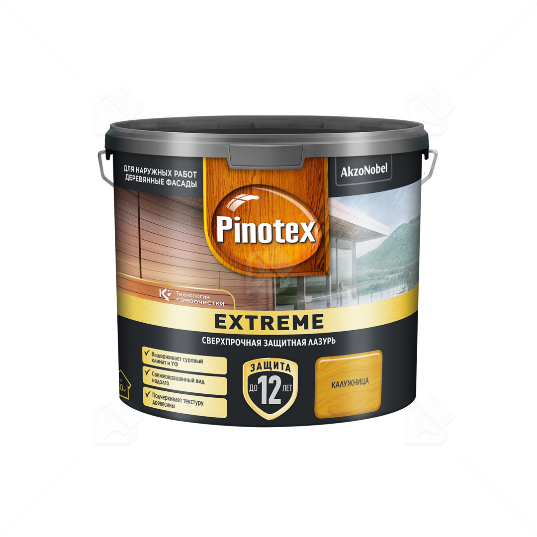 Пропитка Pinotex Extreme для дерева калужница, 2,5 л