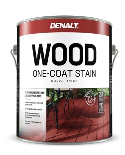 Масло для наружного и внутреннего применения DENALT WOOD One-Coat Stain SOLID Finish 6008 укрывное 3,7л