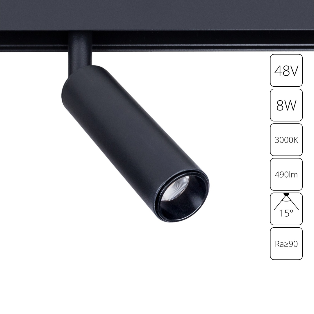 Магнитный трековый светильник Arte Lamp LINEA A4640PL-1BK в строительном магазине