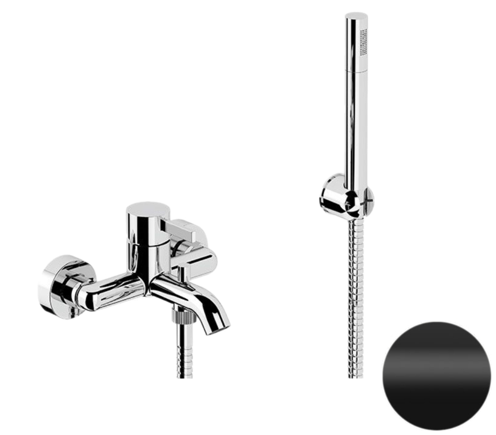 Смеситель для ванны Remer Metrica MC02NO, черный матовый в строительном магазине