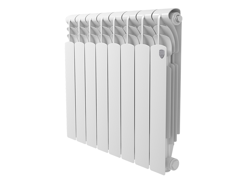 Радиатор алюминиевый 8 секционный Royal Thermo Revolution 500 / 640 в строительном магазине