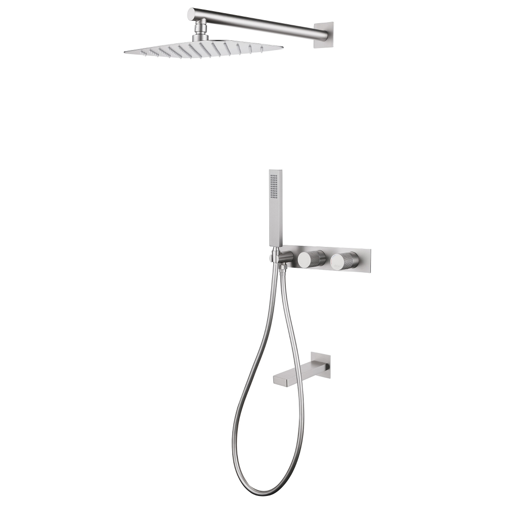 Душевая система ABBER Rund AF8717SP скрытого монтажа с изливом, сатин в строительном магазине