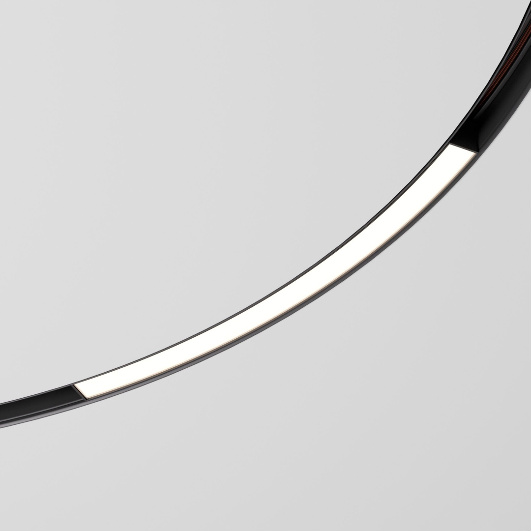 Slim Magnetic Трековый светильник для радиусного шинопровода 16W 4200K Planar чёрный Ø 1200мм 85182/01 в строительном магазине