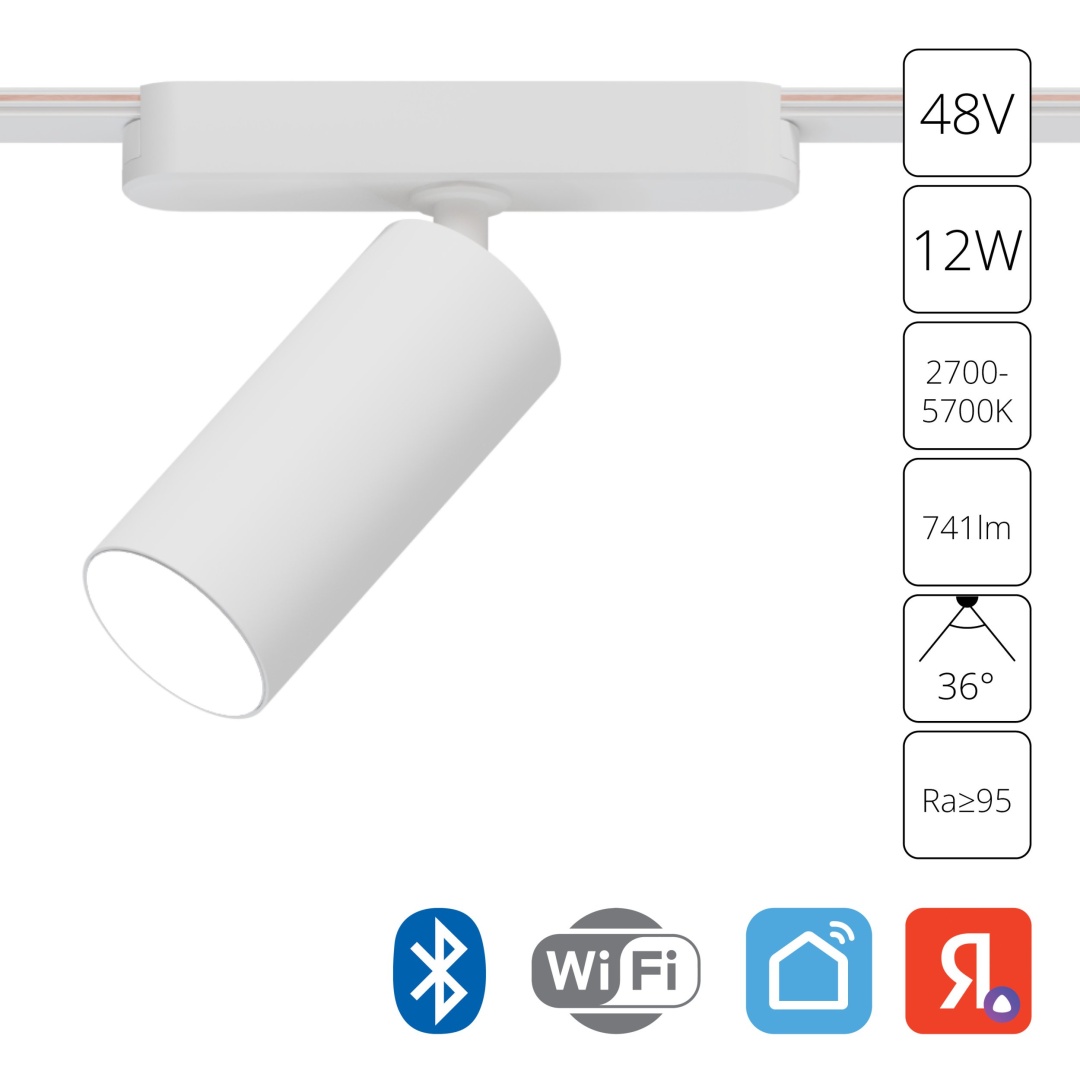 Магнитный трековый светильник Arte Lamp RAPID SMART A2958PL-1WH в строительном магазине