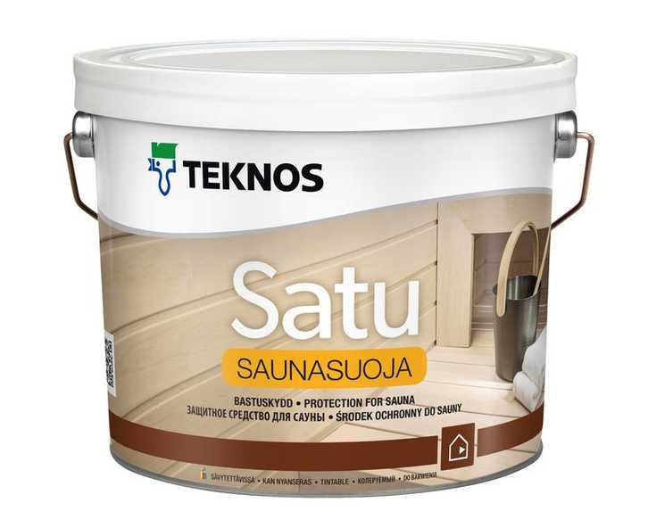 Защитное средство TEKNOS SATU LAUDESUOJA (Текнос Сату Лаудесоя) для бань и саун 0,25л в строительном магазине
