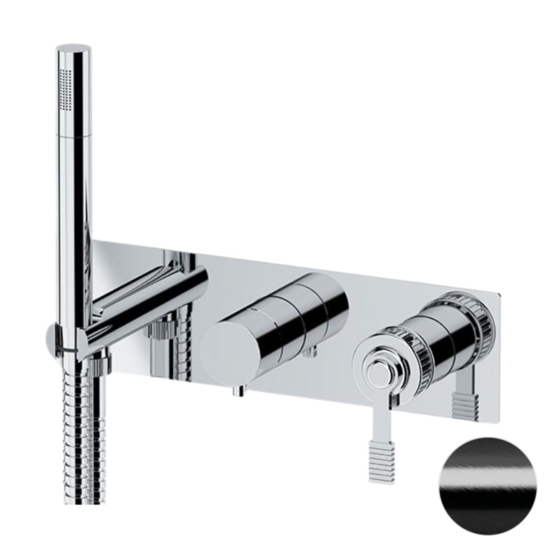 Смеситель для душа Remer Atelier AL97D2CFP, черный брашированный хром в строительном магазине