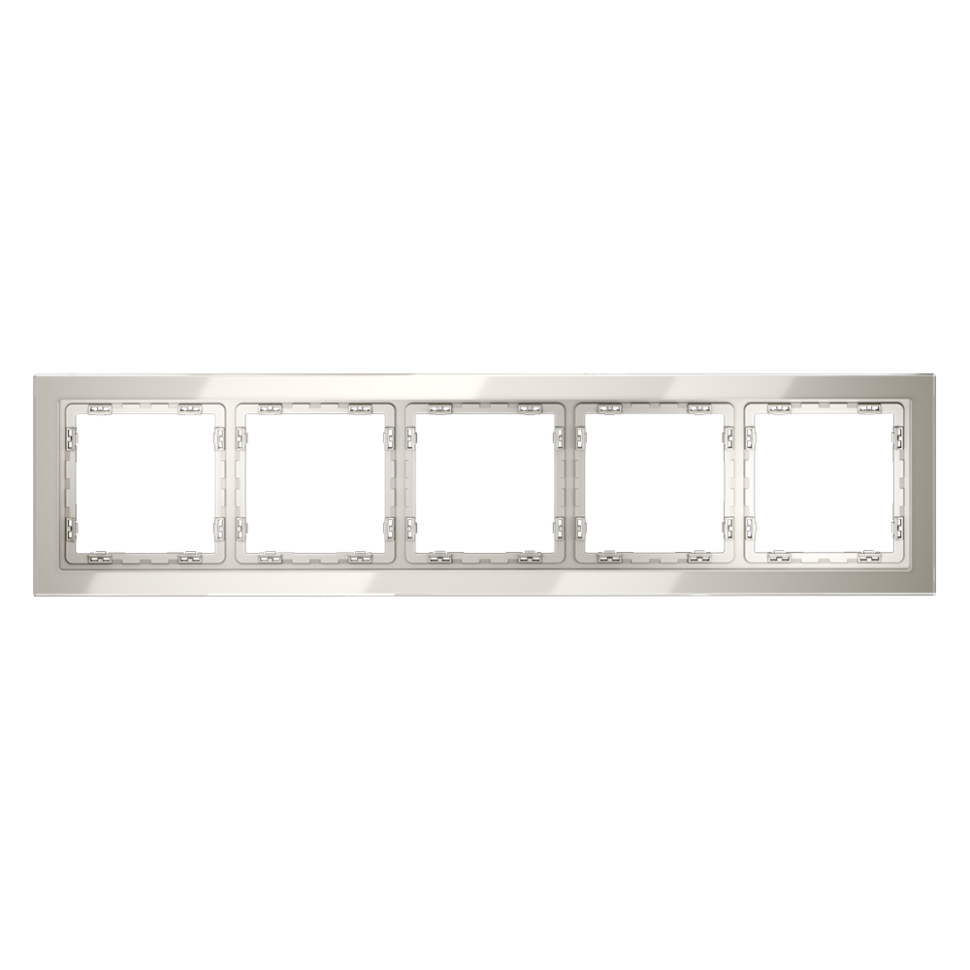 Рамка стеклянная VOLTUM S70 на 5 постов, (кашемир, стекло) в строительном магазине