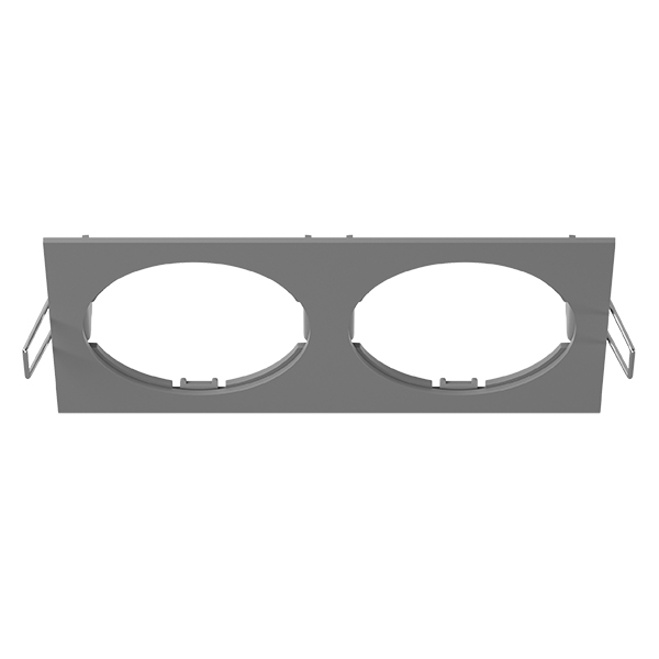 217529 Рамка INTERO 16 Double QUADRO СЕРЫЙ в строительном магазине