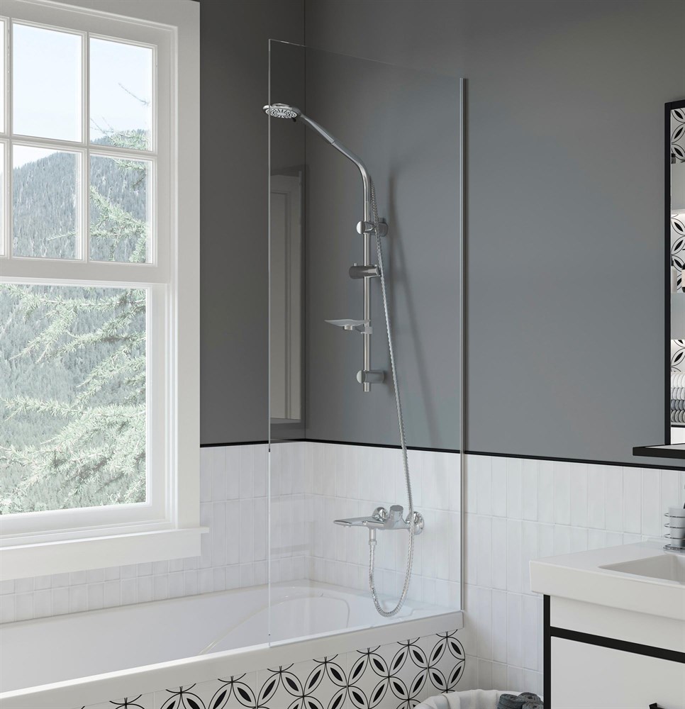 Шторка на ванну DIWO Ростов 4GW009 неподвижная, 70x150 507473 в строительном магазине