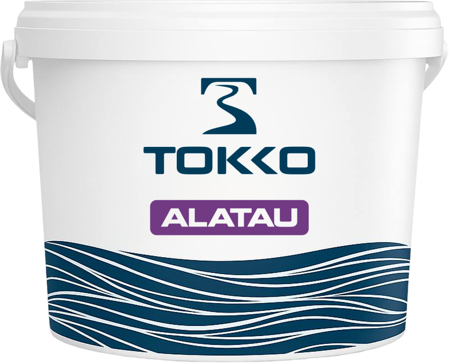 Tokko Alatau Матовая универсальная водоэмульсионная акриловая фасадная краска в строительном магазине