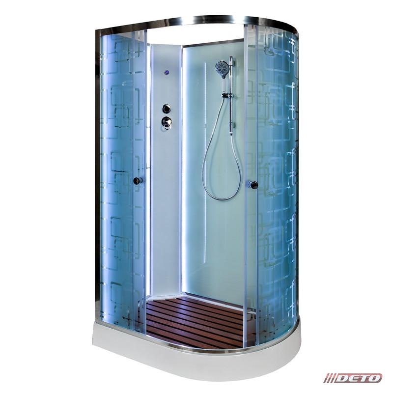 Душевая кабина Deto EM 1511LED L N без крыши в строительном магазине