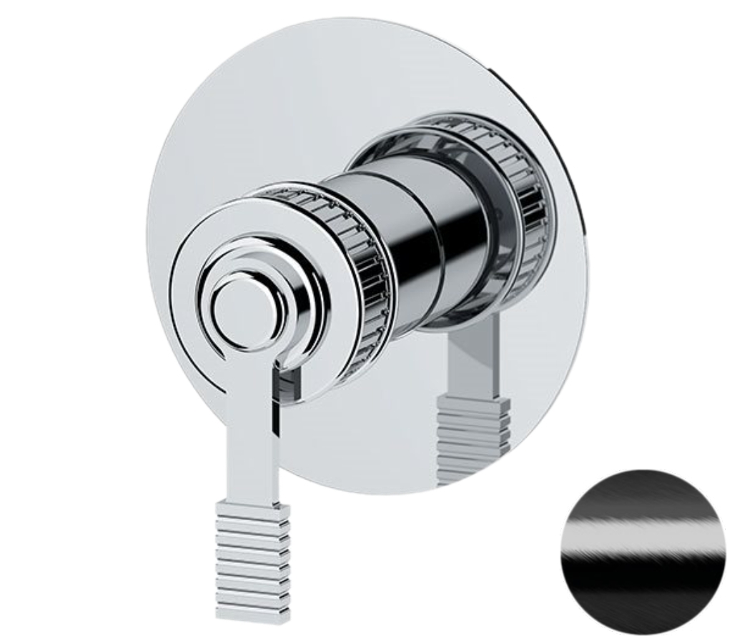 Смеситель для душа Remer Atelier AL30LCFP, черный брашированный хром в строительном магазине