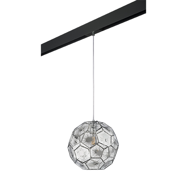 PRO724214 Светильник д/1-фазн трека FERMO 1х40W E27 ХРОМ/ЧЕРНЫЙ (724214+595007) в строительном магазине