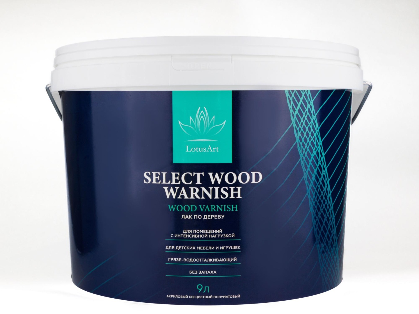 Лак по дереву Lotus Select Wood Warnish полуматовый 2,7л в строительном магазине