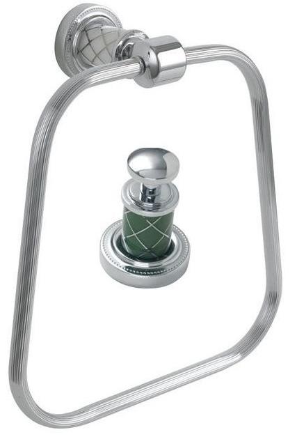 Полотенцедержатель Boheme MURANO 10905-GR-CR CHROME (бирюзовое) в строительном магазине