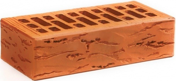 Кирпич облицовочный красный одинарный Руст УС Воротынск