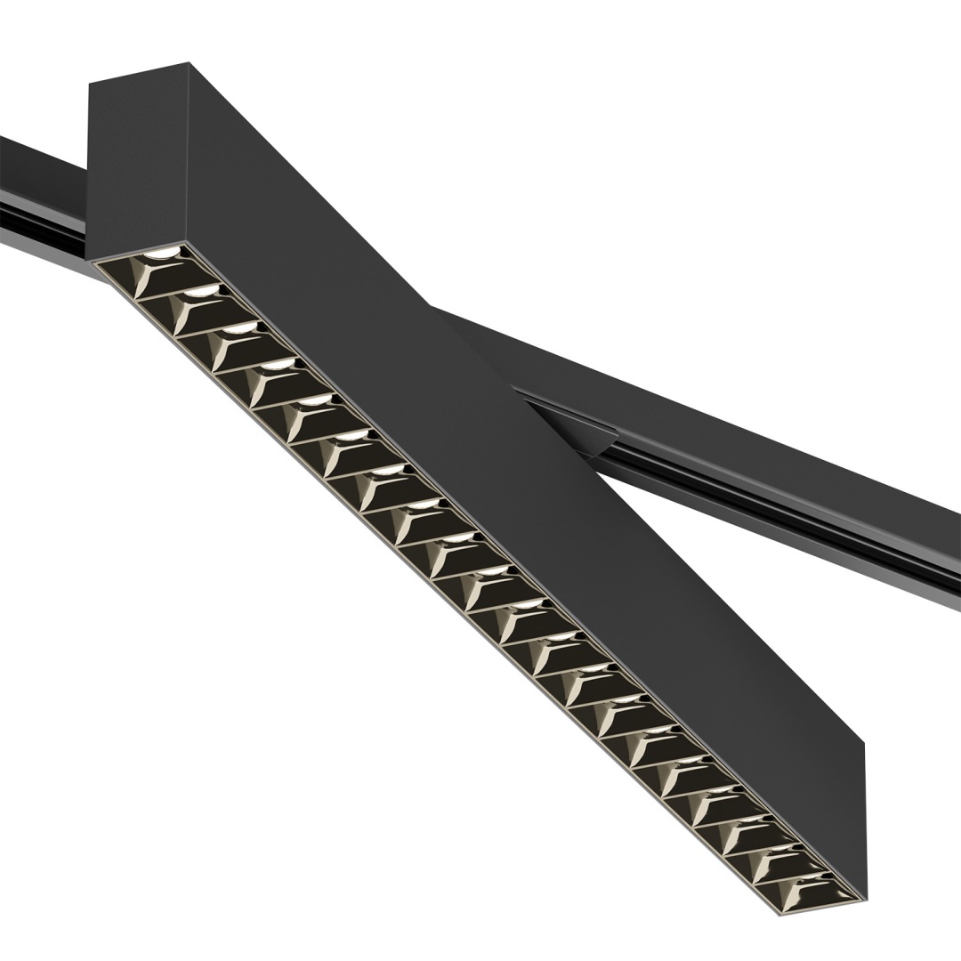 DK6634-BK Поворотный однофазный трековый светильник EDDER со светодиодом L538mm 220V 40W 30° 3000K IP20 черный алюминий в строительном магазине