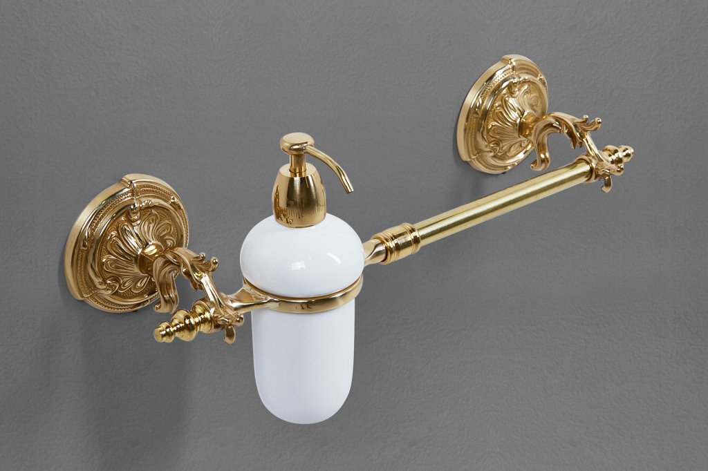 Полотенцедержатель ART&MAX BAROCCO AM-2057D-Br бронза с дозатором жидкого мыла в строительном магазине