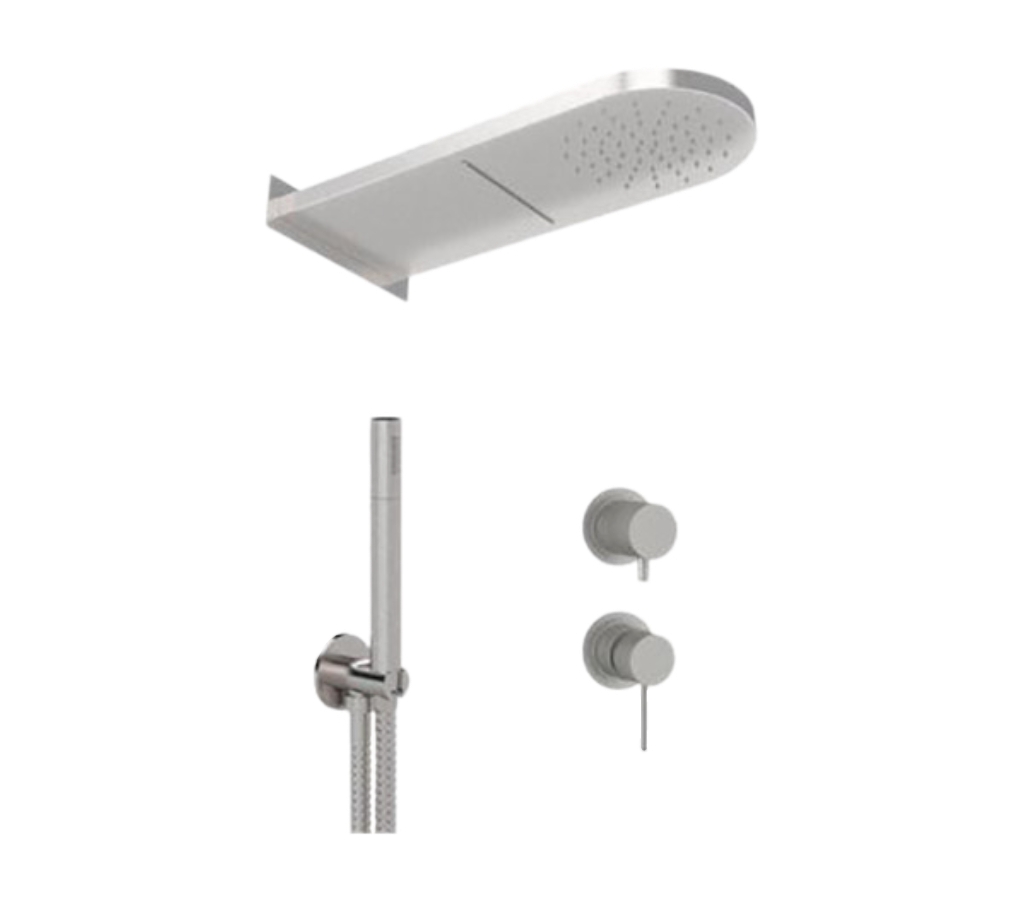 Душевая система Remer X Style INOX SSX93PS02MMCA, нержавеющая сталь в строительном магазине