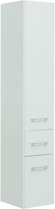 Шкаф-пенал Aquanet Августа белый (ручки хром) 00274147 в строительном магазине