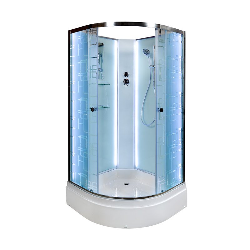 Душевая кабина Deto EM 2710 N LED без крыши с led подсветкой в строительном магазине