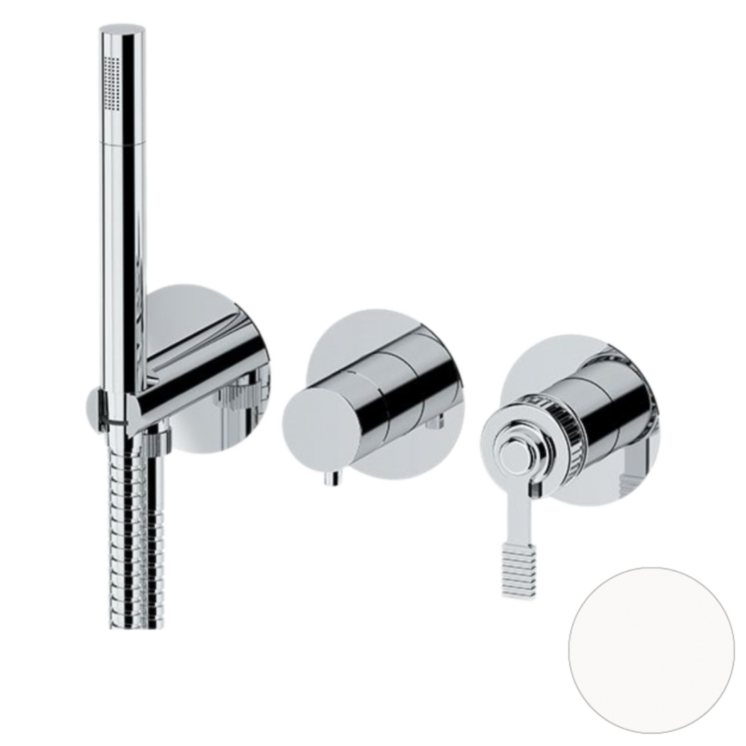 Смеситель для душа Remer Atelier AL97D2PBO, белый матовый в строительном магазине