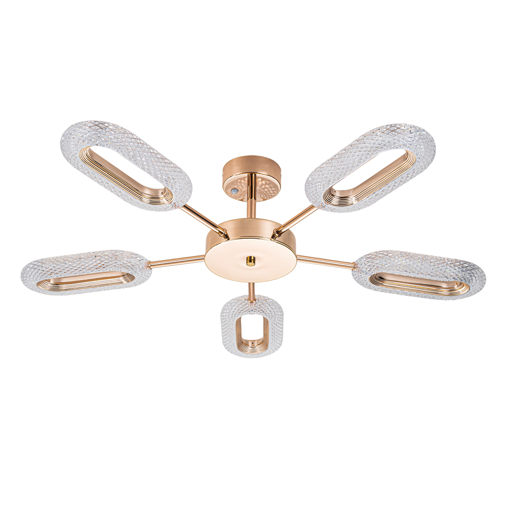 Потолочная люстра ARTE LAMP OVALE A2489PL-5GO в строительном магазине