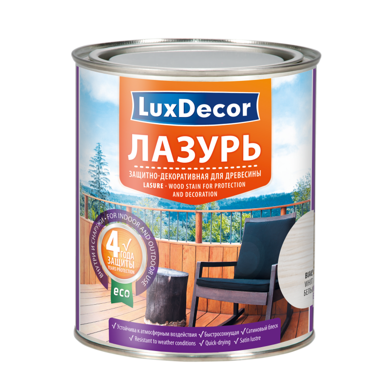 Лазурь для древесины ЛюксДекор (Lux Decore Lasure) 0,75л