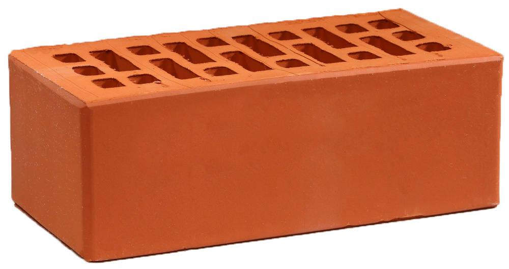 Кирпич облицовочный красный полуторный гладкий УС Воротынск