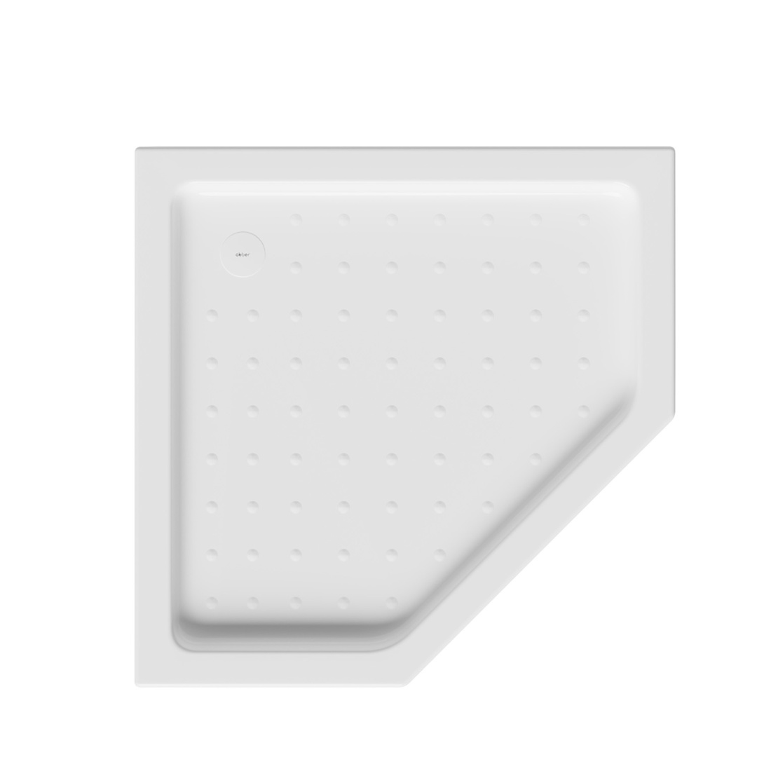 Душевой поддон ABBER AD3B090 90х90 трапеция, акриловый, белый в строительном магазине
