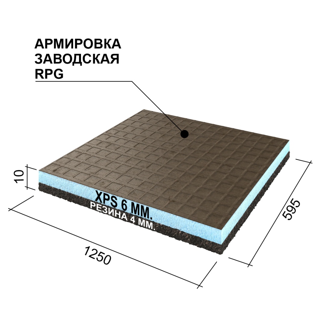 Панель звукоизоляционная Ruspanel RPG Антистук 10