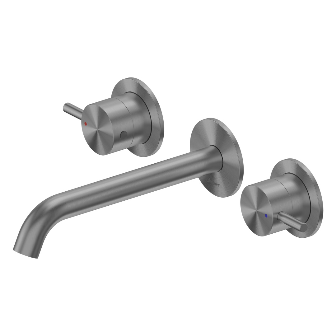 Смеситель ABBER Wasser Kreis 316 AF81123BGG-L для раковины скрытого монтажа, оружейная сталь брашированная в строительном магазине