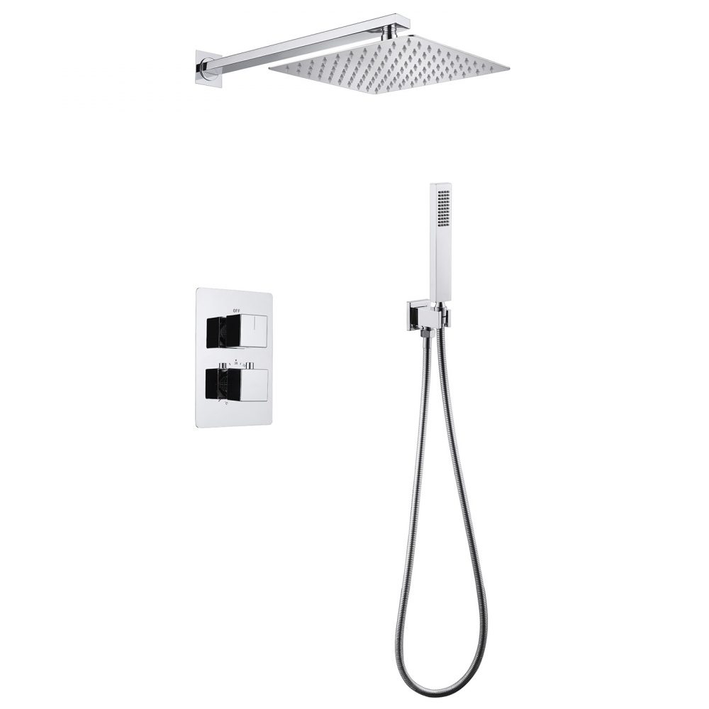 Душевая система ABBER Daheim AF8251 скрытого монтажа без излива, термостат, хром в строительном магазине