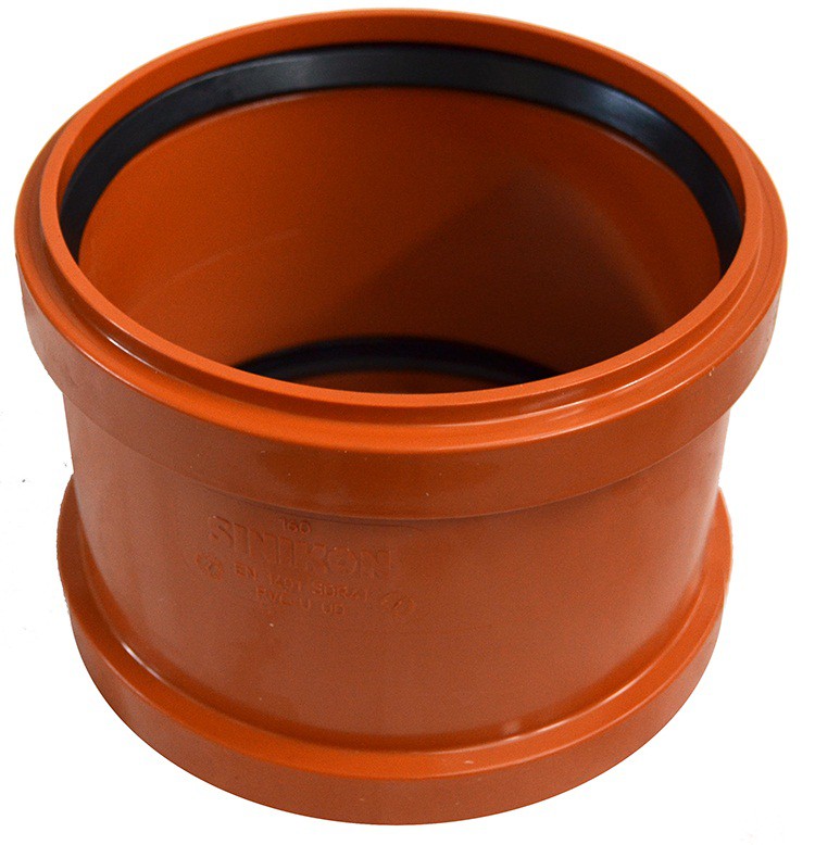 Муфта для наружной канализации 200 мм в строительном магазине