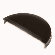 Заглушка конька полукруглого торцевая П/Э RR32 темно-коричневый