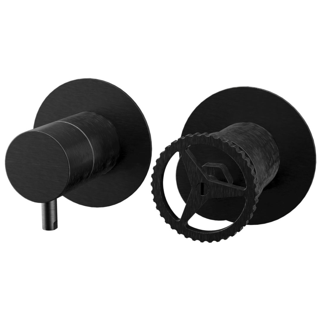 Смеситель для душа Remer Chrono CH93ZPCFP, черный брашированный хром в строительном магазине