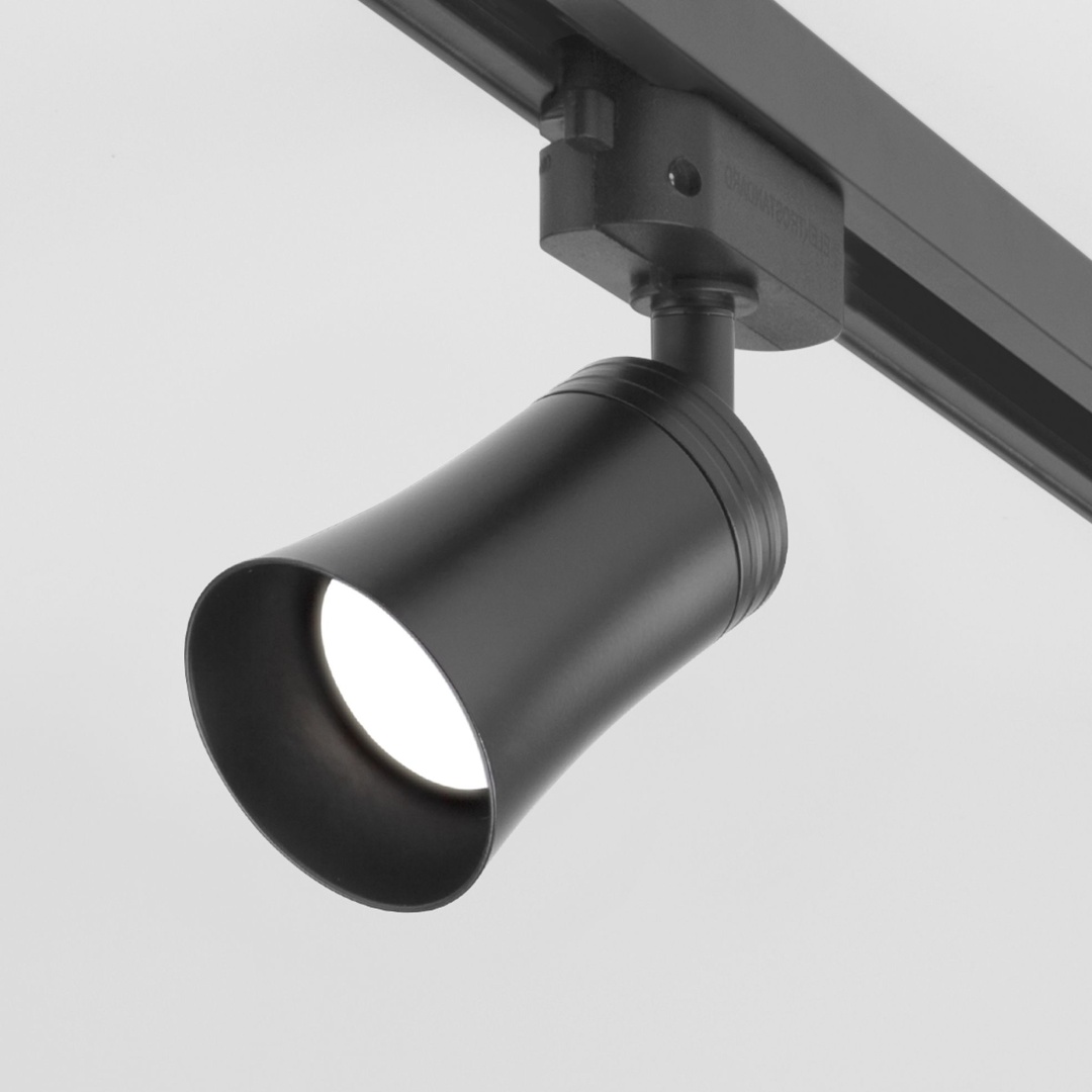 Трековый светильник для однофазного шинопровода Vetro GU10 черный (1 шт.) MRL 1001 в строительном магазине